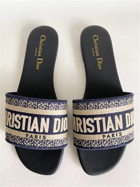 blue dior dway slides|christian Dior sandals outfit.